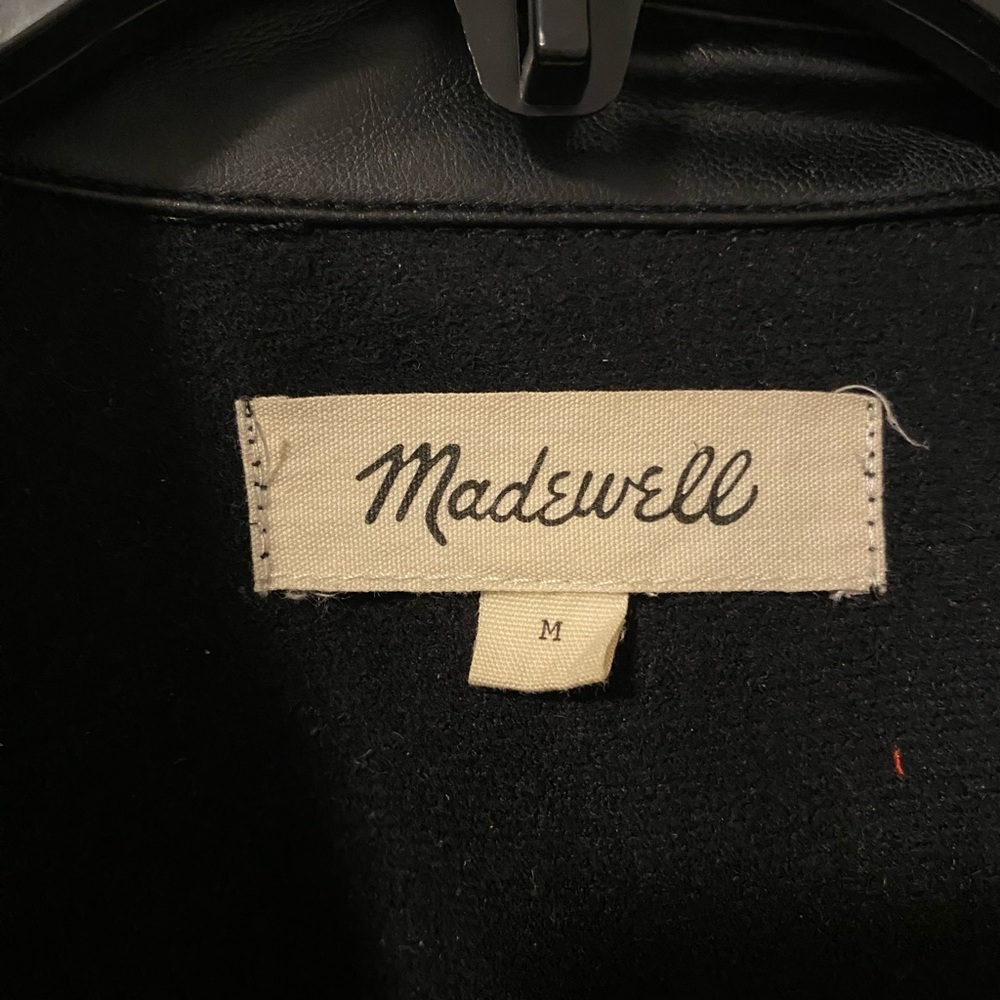 Madewell Black Leather Button-Up Jacket - Picture 4 of 4